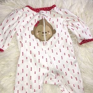 Monkey pajama onesie